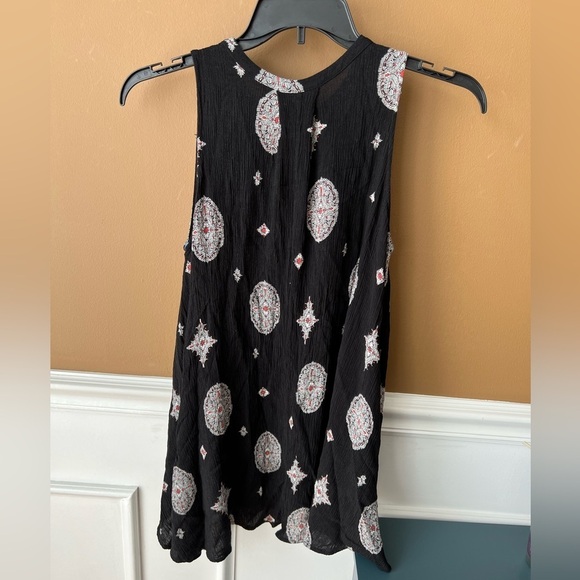 Free People Tree Swing Sleeveless Tunic Black Size XS Western Festival - Picture 4 of 6